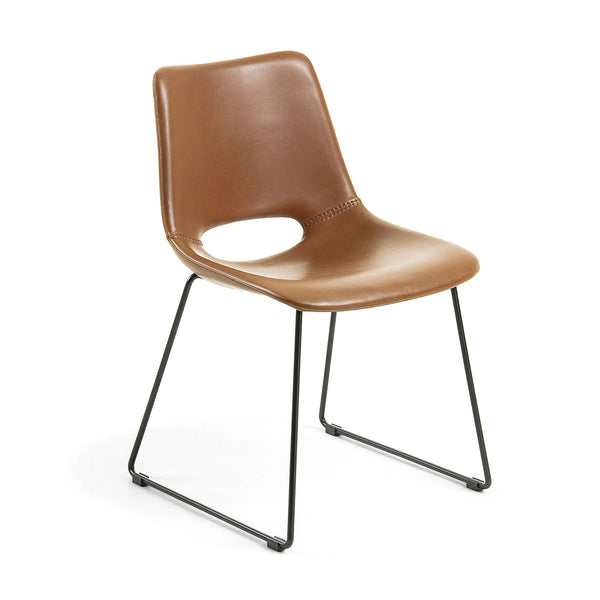 ZIGGY Chair rust PU black metal