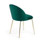 MYSTERE Chair emerald green velvet gold legs