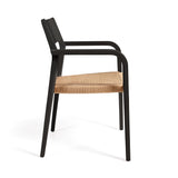 BETTER Chair black timber with paper rope