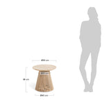 IRUNE Side table 50cm teak wood