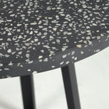 TELLA Black Terrazzo Table 70cm | Nufurn Commercial Furniture 