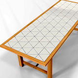 Tasmanian Oak Table Top with Tile Inlay | Nufurn Commercial Furniture 