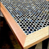 Tasmanian Oak Table Top with Tile Inlay | Nufurn Commercial Furniture 