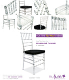 Nufurn Champagne Chiavari Chair Stacking Resin Tiffany or Chiavari Style Event and Function Chair
