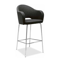 steel bar stool - upholstered - agatha