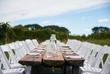 White resin chairs - Wimbledon by Nufurn - Alfie's Kitchen