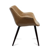 Nufurn Archer Tub Chair for Restaurant Dining and Lounge Seating in Hotels, Pubs, Clubs & Restaurants.  Synthetic leather and timber legs