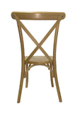 Athena One Cross Back Chair - Solid Timber Seat- | Nufurn Commercial Furniture 
