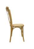 Athena One Cross Back Chair - Solid Timber Seat- | Nufurn Commercial Furniture 
