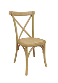 Athena Two Cross Back Chair - Rattan Seat | Nufurn Commercial Furniture 