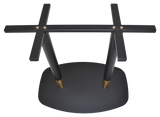 Base Table Arc/Tivoli 800mm X 500mm Black Brass Collar | Buy Online