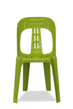 Nufurn Barrel Plastic Stacking Chair - Lime Green