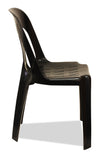 Nufurn Barrel Plastic Stacking Chair - Black
