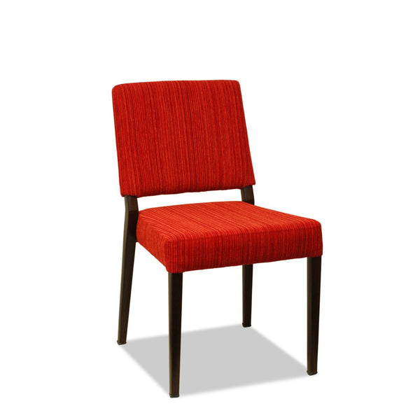 Basel Restaurant Chair: Aluminium Wood Look : Nufurn Plus Range - Nufurn Commercial Furniture