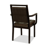 Bayside Arm Chair: Aluminium Wood Look: Nufurn Plus Range - Nufurn Commercial Furniture