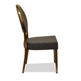 Bellagio Restaurant Chair : Aluminium Wood Look - Banquet Chair - Nufurn Commercial Furniture