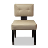 Bergamo Restaurant Dining Chair: Aluminium Wood Look - Nufurn Commercial Furniture