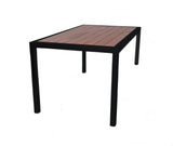 Nufurn Jacaranda Outdoor 4 Leg Dining Tables with Jarrah Slats or Futurewood Slat Table Tops