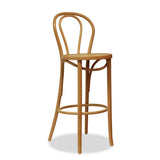 bentwood bar stool - natural