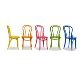 Nufurn Commercial Furniture Restaurant & Cafe Dining Chair - Paged Meble A-1840 Bentwood Side Chair - Mixed Enamel Colours