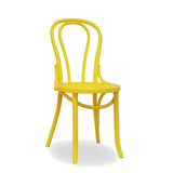 Nufurn Commercial Furniture Restaurant & Cafe Dining Chair - Paged Meble A-1840 Bentwood Side Chair - Yellow Enamel