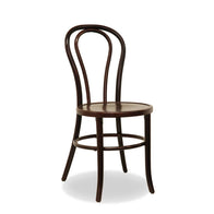 Nufurn Commercial Furniture Paged A-1845 Stacking Bentwood Side Chair for Restaurants, Cafes, Functions and Party Hire.  Wenge 086