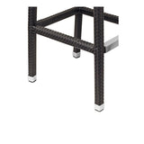 Bondi Outdoor Barstool in Dark Brown.  Synthetic Rattan seating for hotels, resorts, clubs, pubs & restaurants.