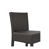 Bondi Outdoor Barstool in Dark Brown.  Synthetic Rattan seating for hotels, resorts, clubs, pubs & restaurants.