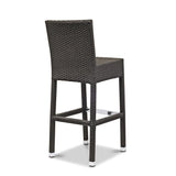 Bondi Outdoor Barstool in Dark Brown.  Synthetic Rattan seating for hotels, resorts, clubs, pubs & restaurants.