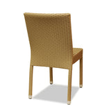 Nufurn Bondi Side Chair in Taupe.  Synthetic Rattan Outdoor Dining Chair for Hotels, Resorts, Clubs, Pubs & Restaurants