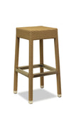 Bondi Outdoor Stool in Taupe.  Synthetic Rattan Outdoor seating for hotels, resorts, clubs, pubs and restaurants