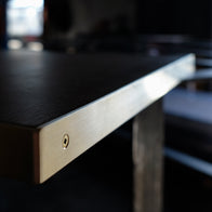 Nufurn Brass Edged Hospitality Table Tops for Pubs, Clubs, Hotels and Restaurants