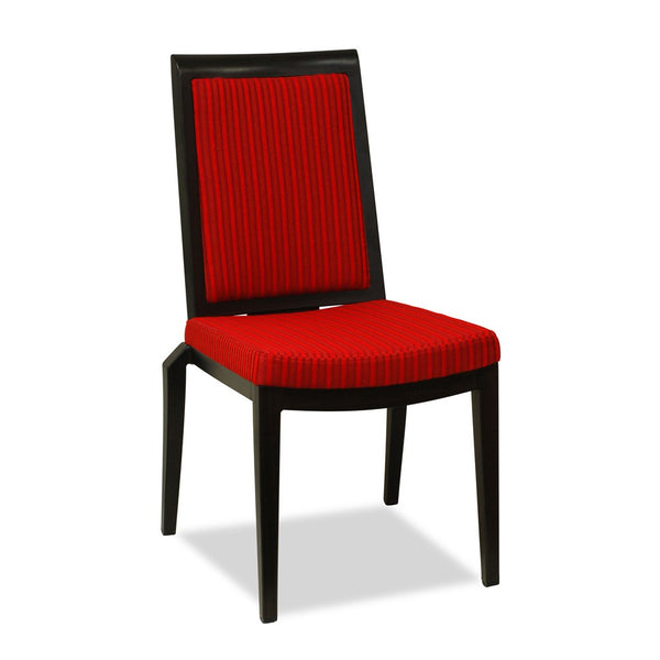 CBD 21 Highback Restaurant Chair : Aluminium Wood Look - Nufurn Commercial Furniture