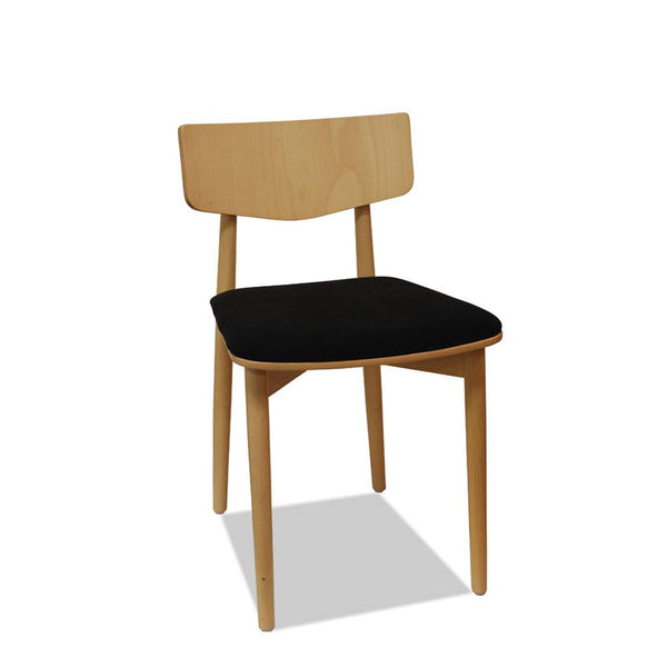 Capri - Timber Bon Bentwood Chair - Natural - Upholstered - Restaurant and Cafe Chair - Nufurn Commercial Furniture