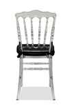 Nufurn Cheltenham Chair Polycarbonate Clear Tiffany and Chiavari Style Resin Stacking Event Chair
