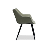 Nufurn Archer Tub Chair for Restaurant Dining and Lounge Seating in Hotels, Pubs, Clubs & Restaurants.  Synthetic leather and metal legs