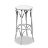 white bentwood bar stool - dublin