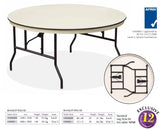 EventPro-Lite - 6ft Round Folding Table | In Stock | Nufurn Commercial Furniture 