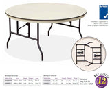 EventPro-Lite - 6ft Round Folding Table | In Stock