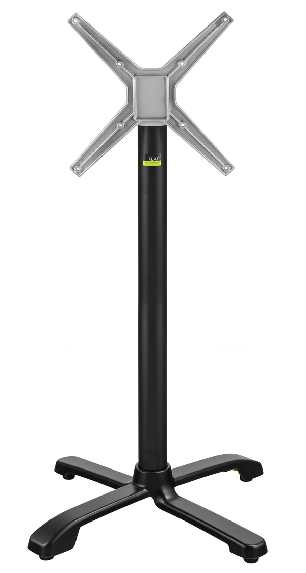 Auto Adjust SX26 Bar Height Flip Top Stackable Table Base Black | Nufurn Commercial Furniture 