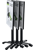 Auto Adjust SX26 Bar Height Flip Top Stackable Table Base Black | In Stock | Nufurn Commercial Furniture 