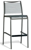 Nufurn Sunshine Honolulu Outdoor Bar Stool features a welded aluminium frame with commercial powdercoat finish.  Olefin Rope Woven seat and back rest.