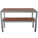 Nufurn Jacaranda Outdoor 4 Leg Dining Tables with Jarrah Slats or Futurewood Slat Table Tops