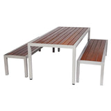 Nufurn Jacaranda Outdoor 4 Leg Dining Tables with Jarrah Slats or Futurewood Slat Table Tops