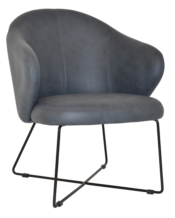 Arm Chair Hugo Cross Sled | In Stock | Nufurn Commercial Furniture 