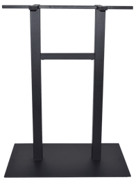 Base Bar Danube 800mm x 500mm Black | In Stock | Nufurn Commercial Furniture 