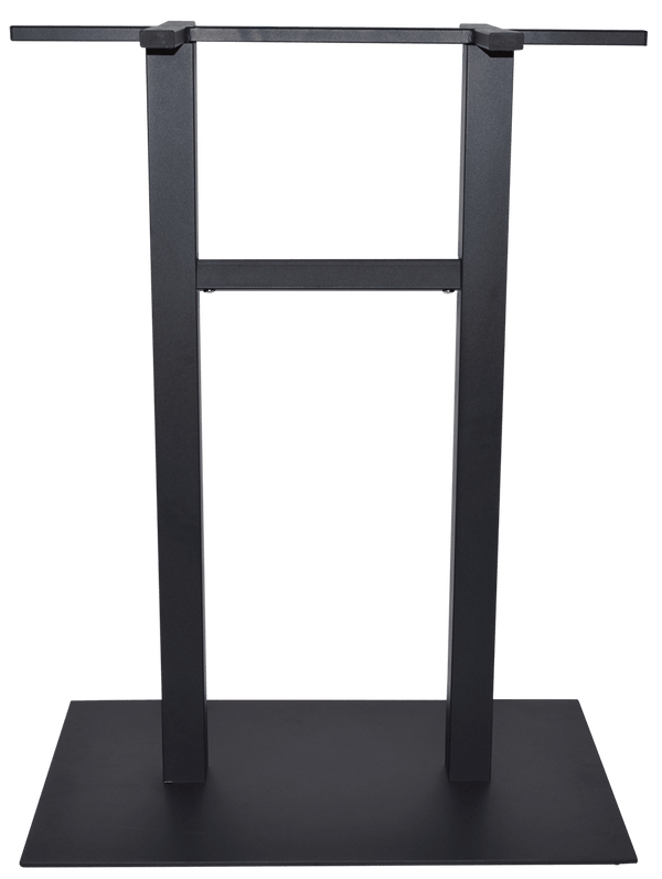 Danube 800mm x 500mm Base Bar Black | Nufurn Commercial Furniture 