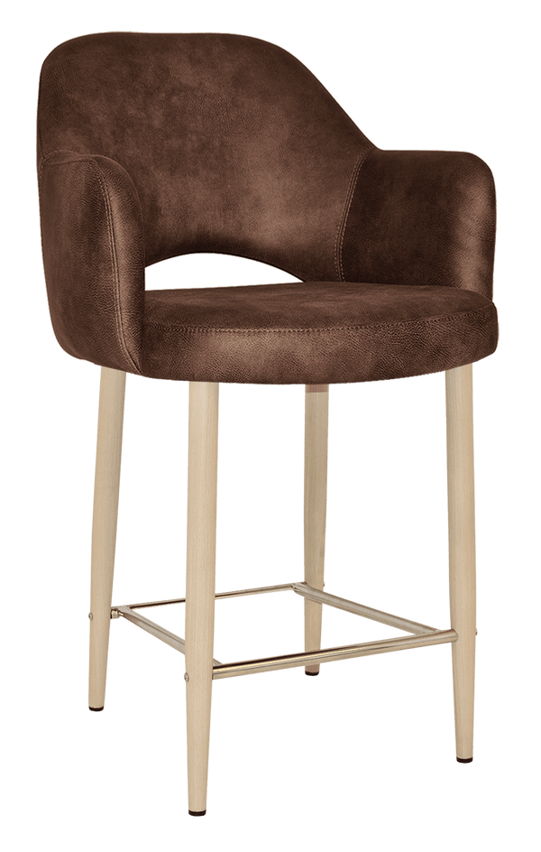 Albury Arm Bar Stool 650 Metal | Nufurn Commercial Furniture 