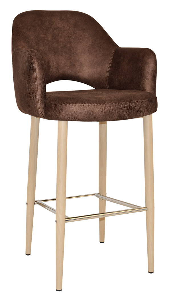 Albury Arm Bar Stool 750 Metal | In Stock | Nufurn Commercial Furniture 