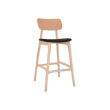 Stool Sedona Natural - Vinyl Black | In Stock